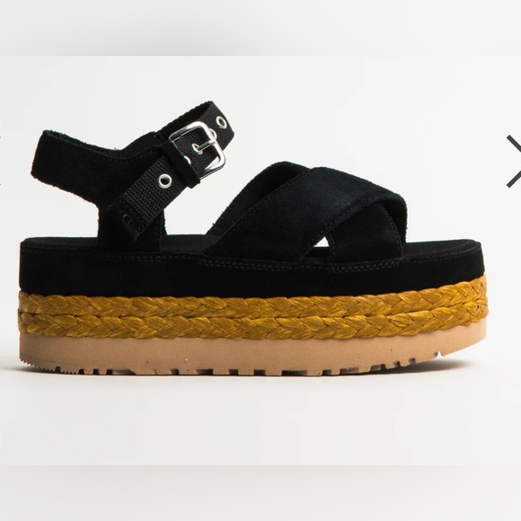 UGG Aubrey Ankle Platform Sandals – Black – Size US 9 - Picture 5 of 16